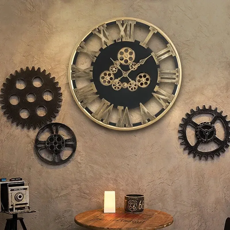 View 2 — Steampunk clock — cog rotating
