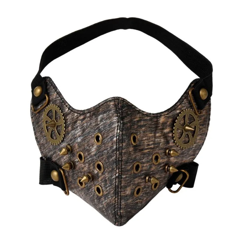 View 3 — Steampunk mask — PU faux leather