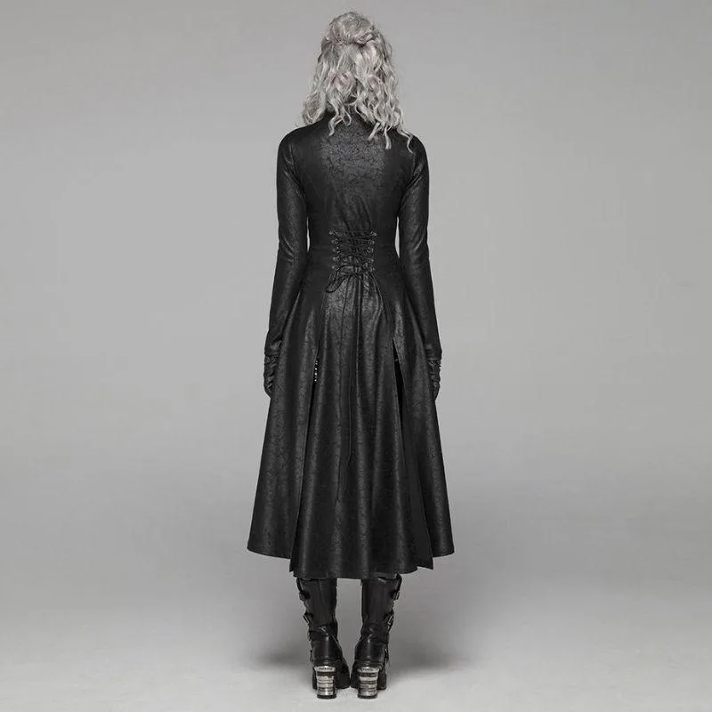View 2 — Gothic steampunk coat — PU faux leather