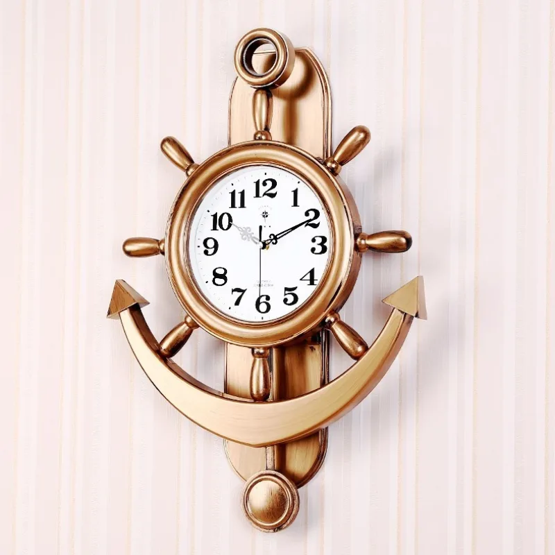 View 7 — Steampunk clock — ship wheel