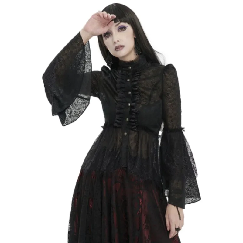 View 5 — Women’s gothic steampunk shirt — cravat