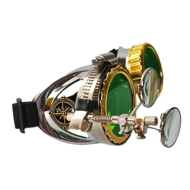 Retro steampunk glasses — futuristic