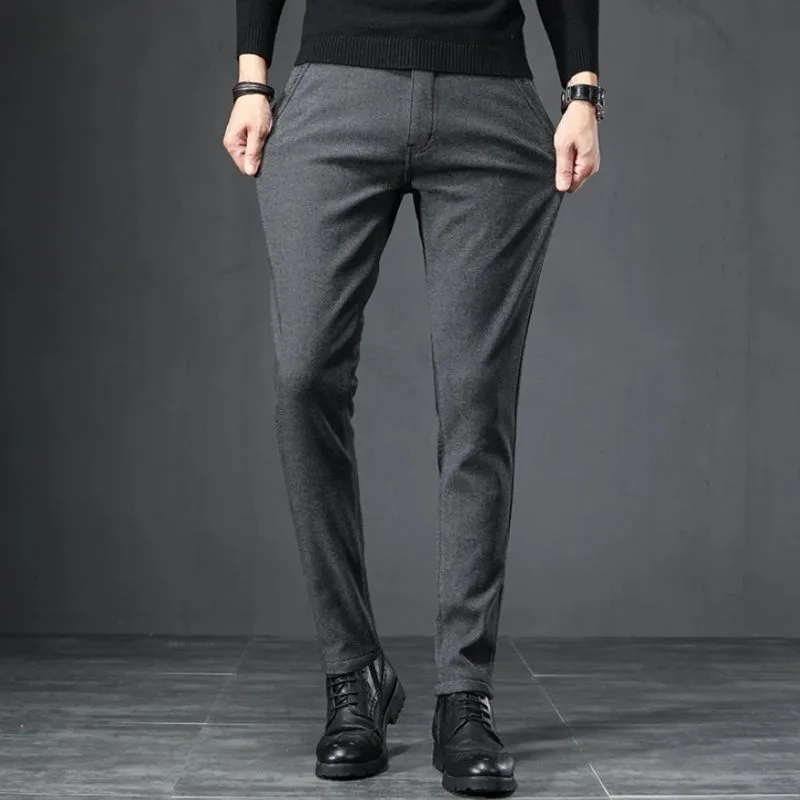 View 3 — Men’s steampunk trousers — Tweed grey