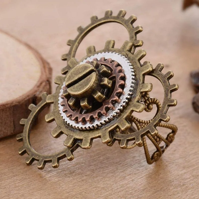 View 4 — Steampunk ring — cog
