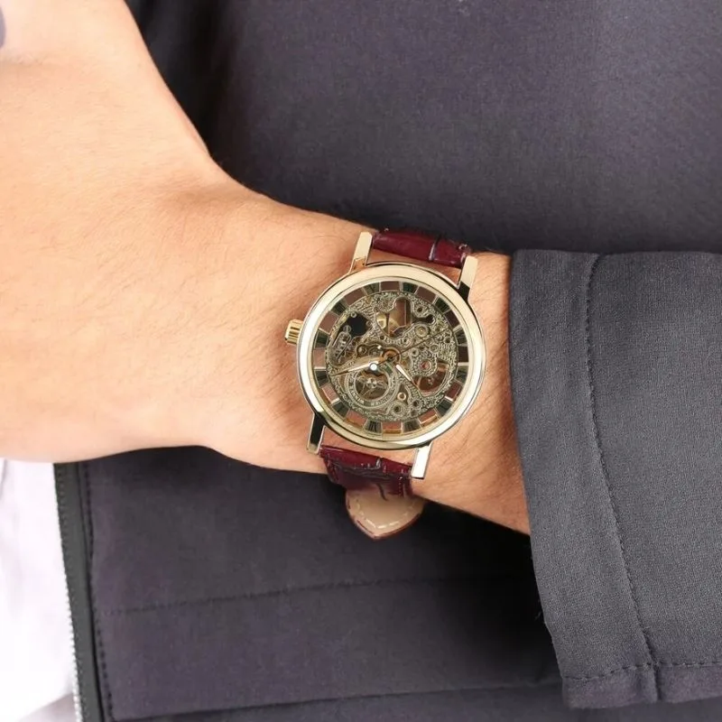 View 2 — Men’s steampunk watch — Skeleton