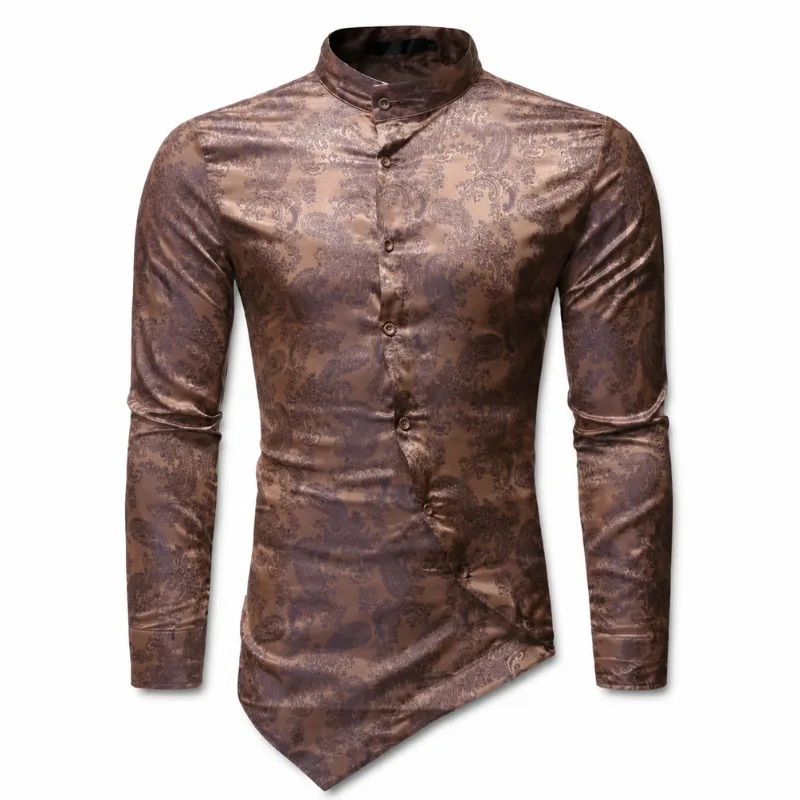 View 17 — Men’s asymmetric steampunk shirt