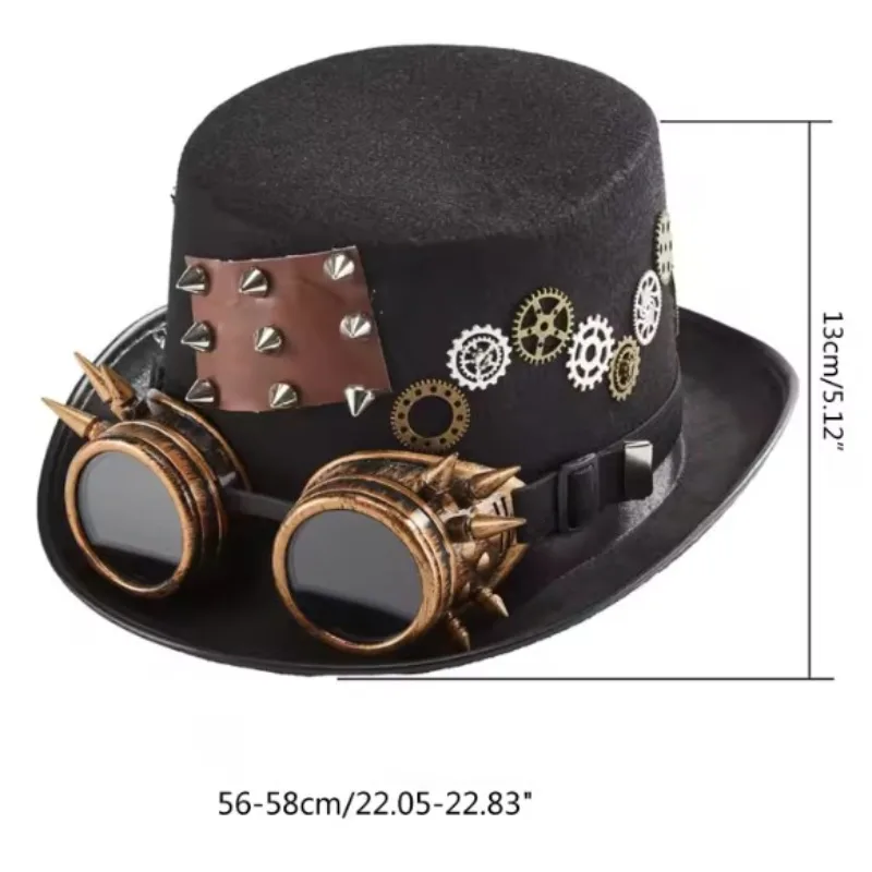 View 2 — Steampunk hat — cog