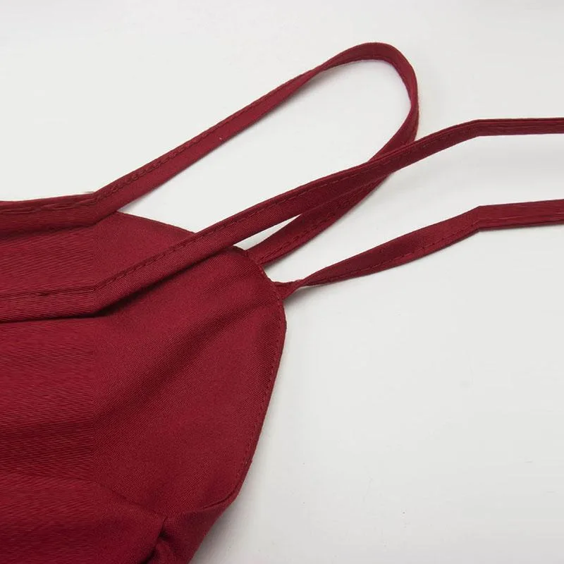 View 5 — Vintage-style steampunk dress — red