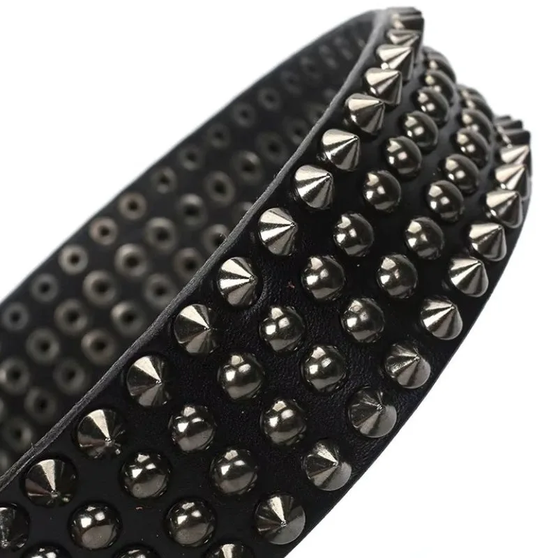 View 6 — Men’s steampunk belt — punk Rock
