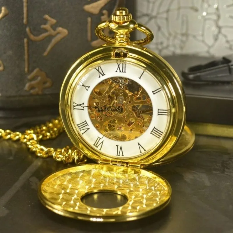 Steampunk pocket watch — double face