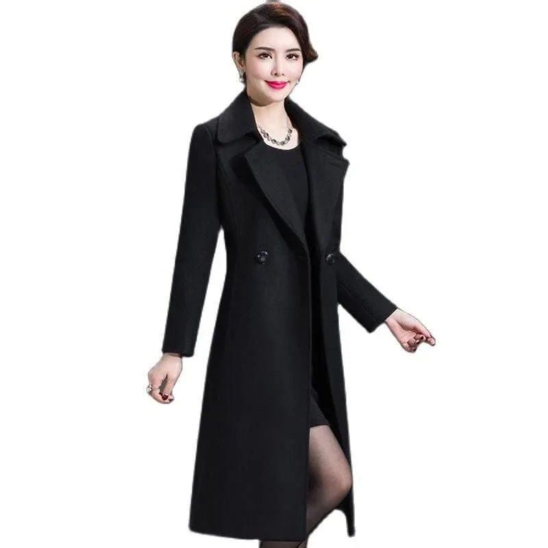 Women’s vintage-style steampunk coat — long