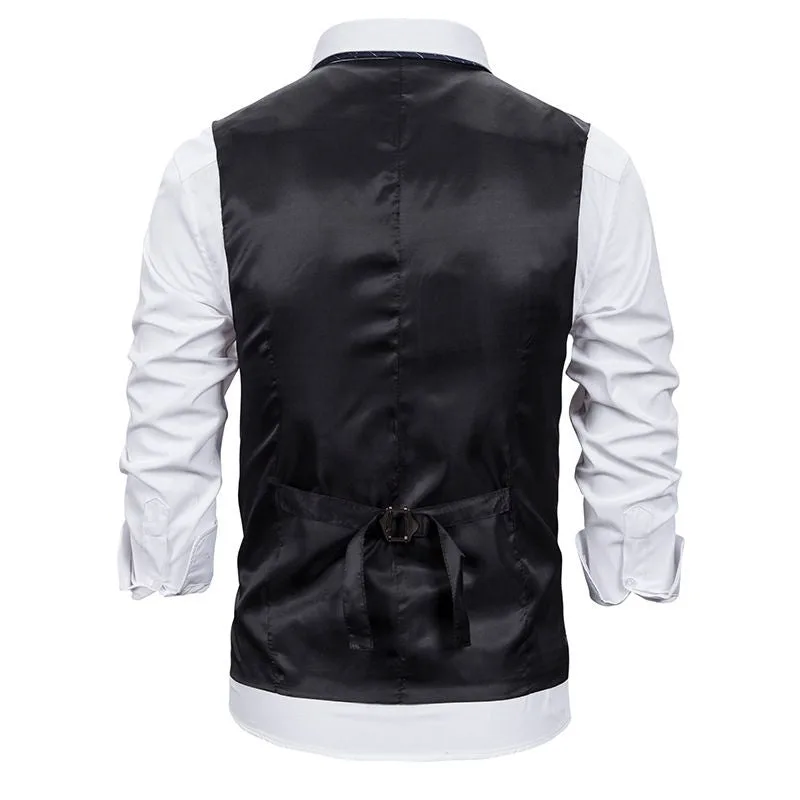 View 4 — Men’s steampunk waistcoat — costume with chain