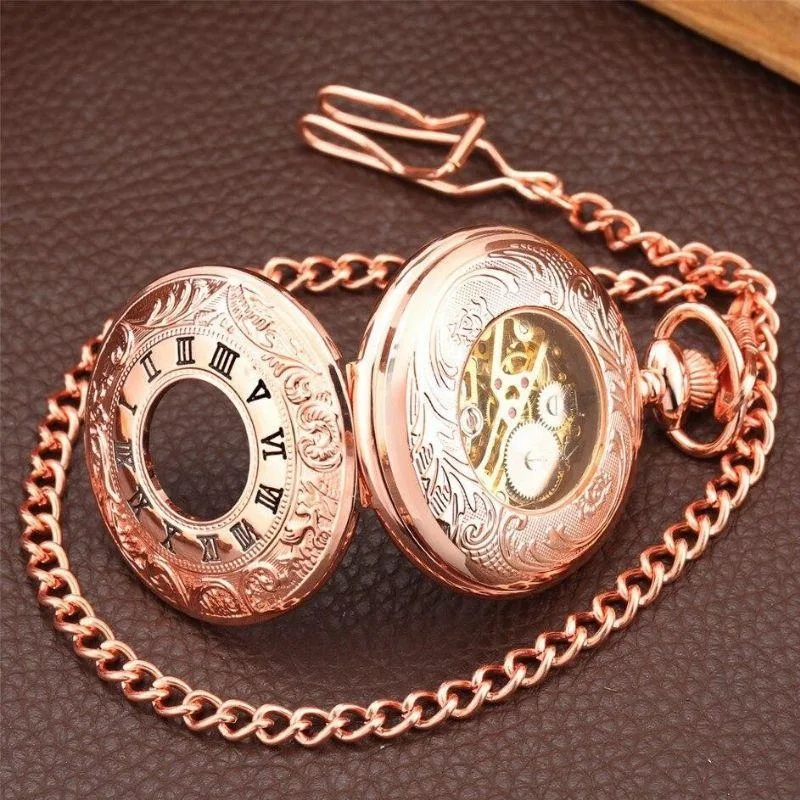 View 5 — Women’s mechanical steampunk pocket watch