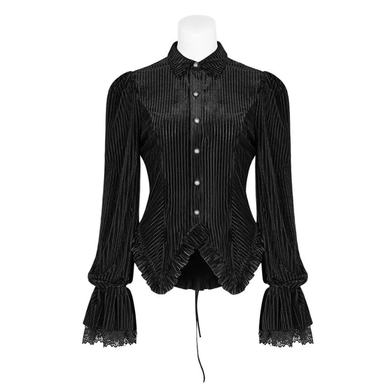 View 5 — Women’s steampunk blouse — stripes