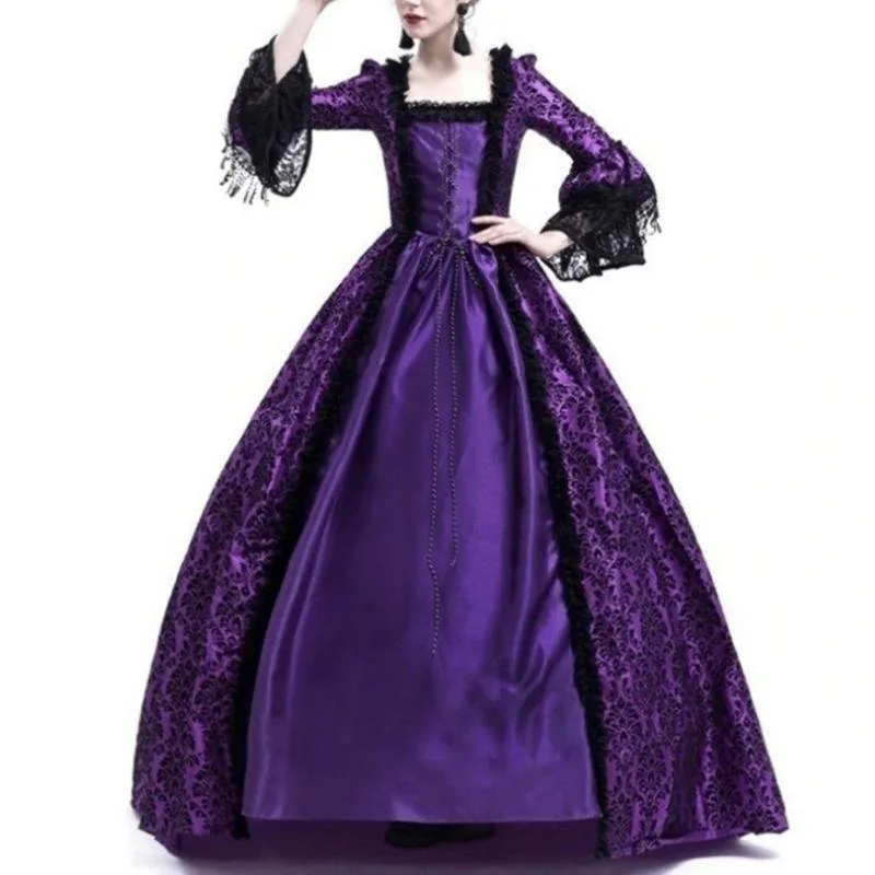 View 3 — Gothic steampunk dress — bridal purple