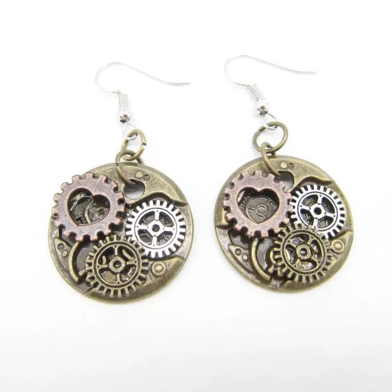 View 30 — Steampunk earrings — drop