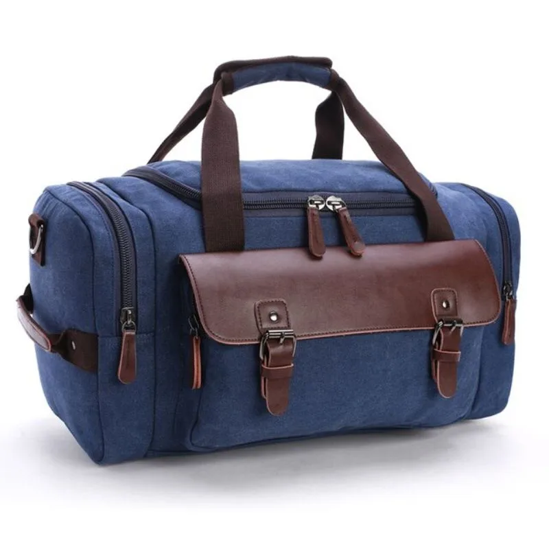 View 2 — Vintage-style steampunk bag — travel canvas