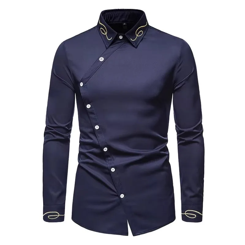 View 7 — Asymmetric steampunk shirt — buttons