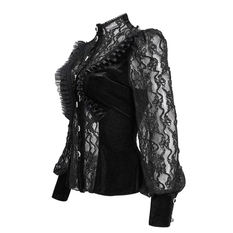 View 3 — Women’s gothic steampunk blouse — Ref. 6632163180629