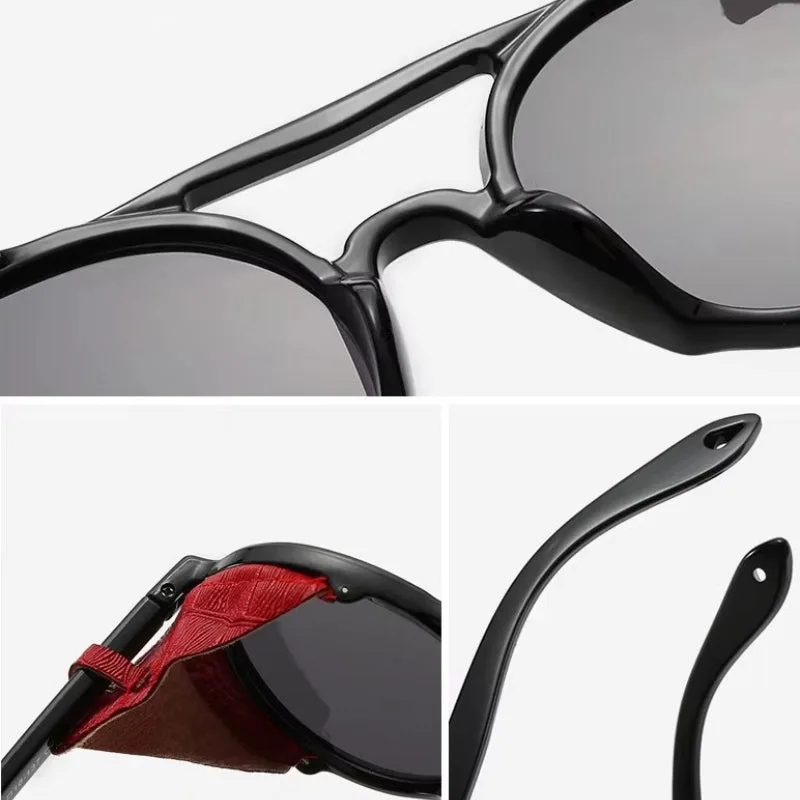 View 3 — Men’s vintage-style steampunk sunglasses