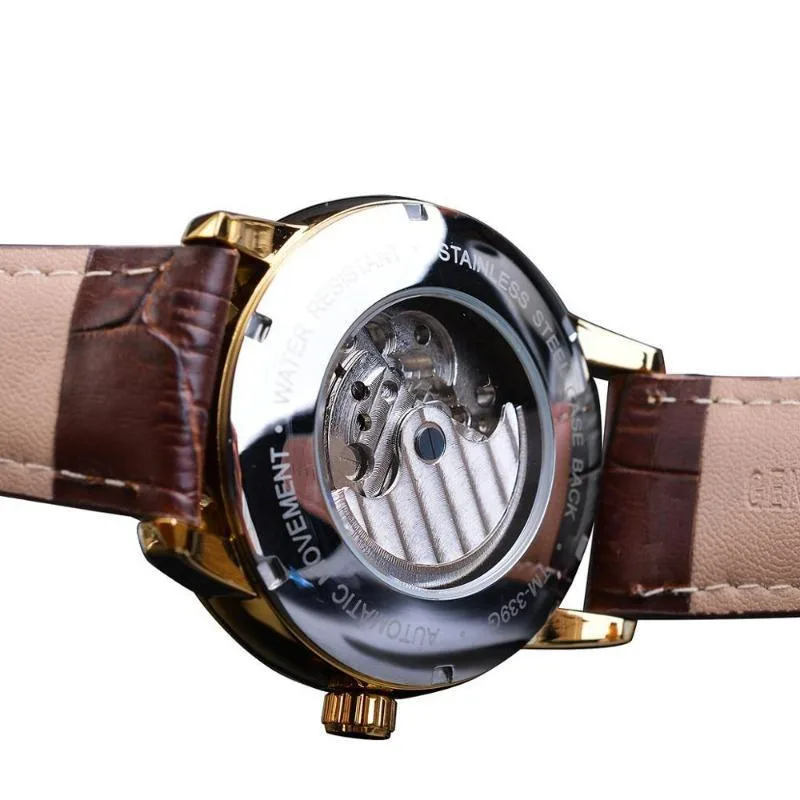 View 4 — Men’s steampunk watch — moon phase