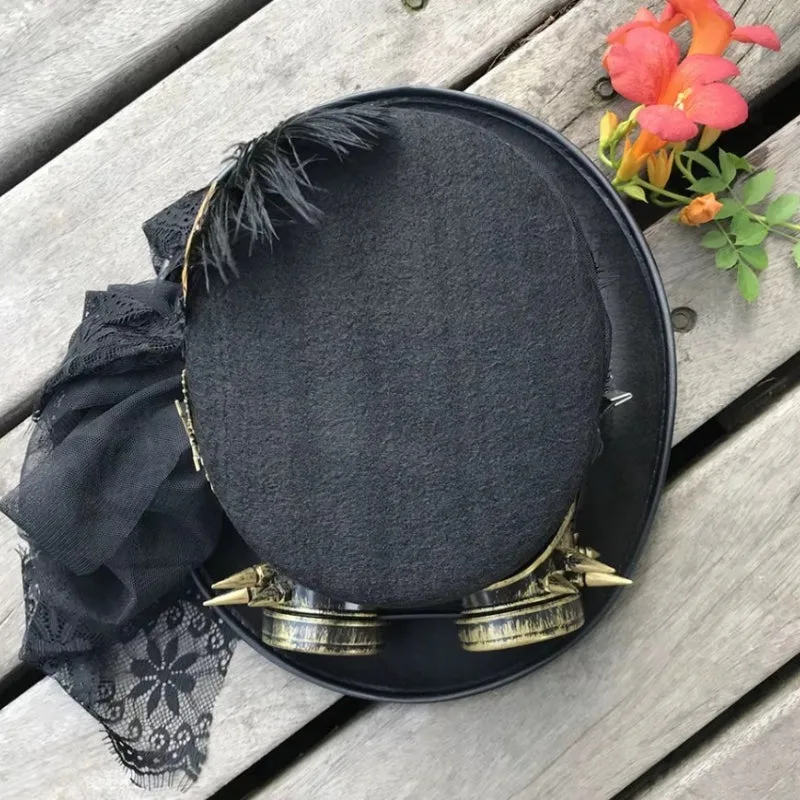 View 6 — Steampunk hat — lace