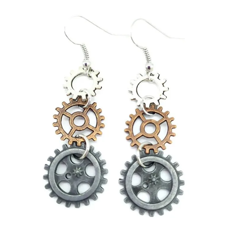 View 22 — Steampunk earrings — drop