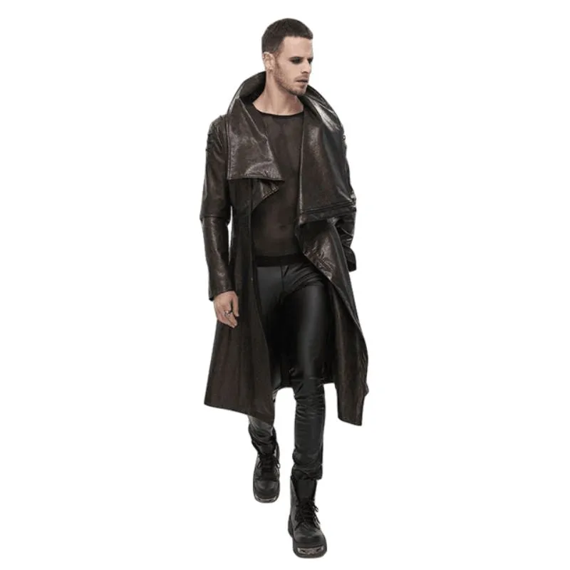 View 4 — Steampunk coat — Long brown