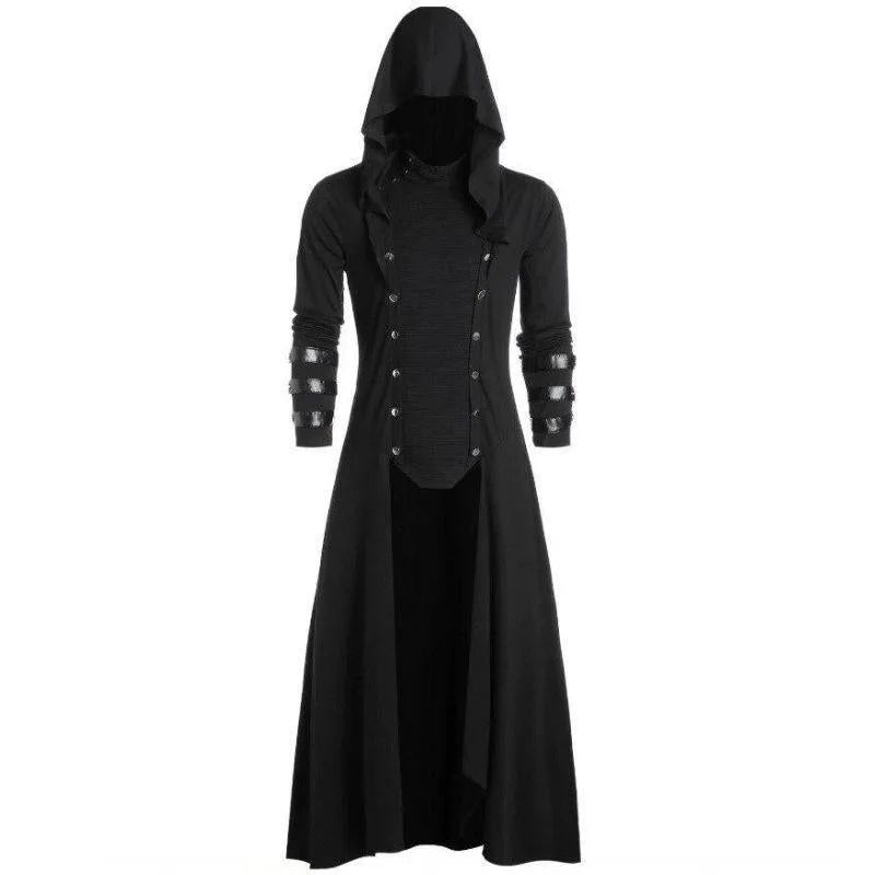 View 3 — Men’s steampunk jacket — long