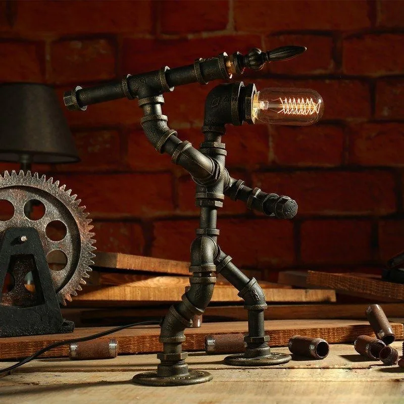 View 4 — Steampunk lamp — Robot