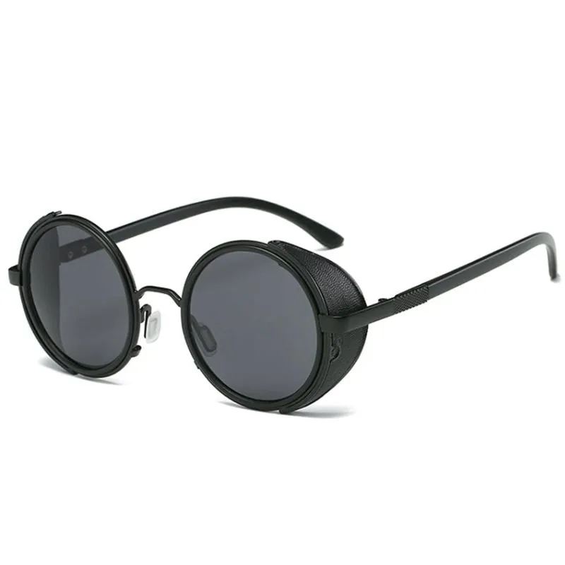 View 2 — Retro steampunk sunglasses — round