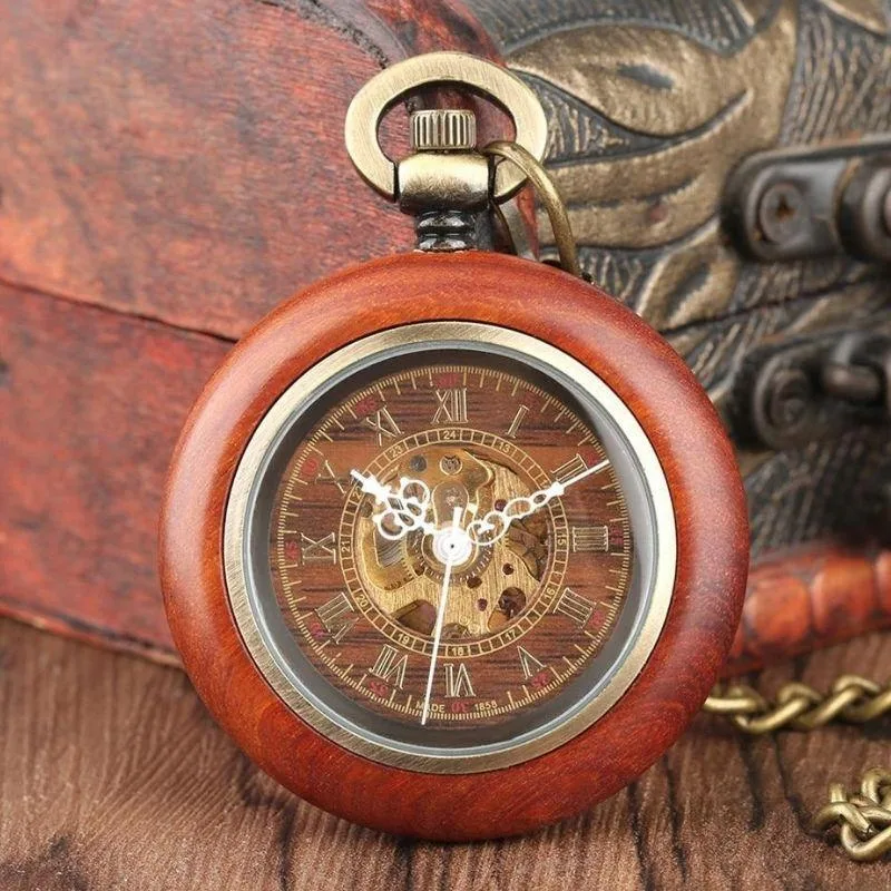 View 5 — Steampunk pocket watch — wood
