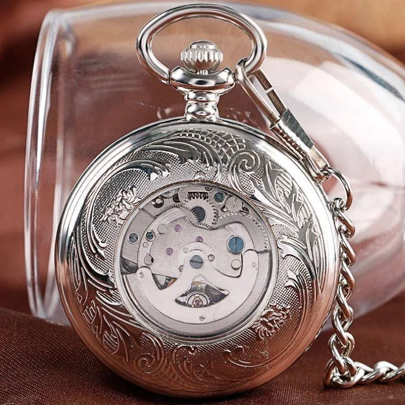 View 4 — Steampunk pocket watch — Half Hunter