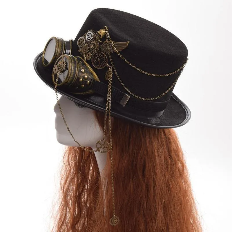 View 5 — Steampunk hat — glasses