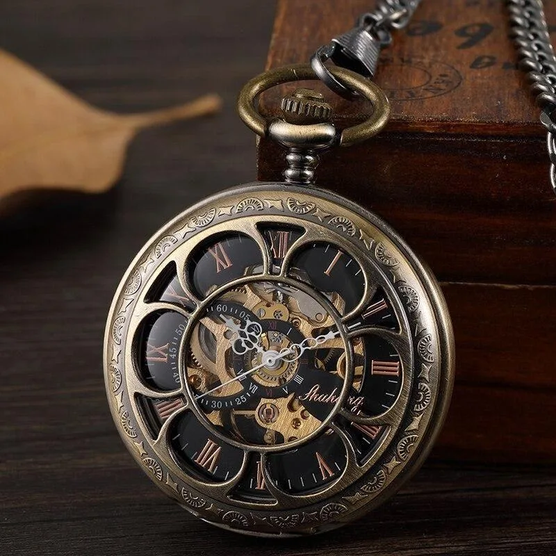Vintage-style steampunk pocket watch — Ref. 6597489492053