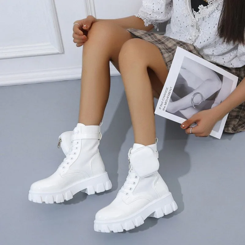 View 8 — Women’s steampunk ankle boots — punk