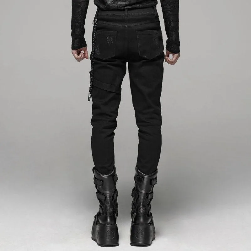 View 4 — Men’s gothic steampunk trousers — punk