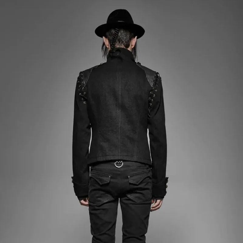 View 4 — Men’s gothic steampunk jacket — military officer