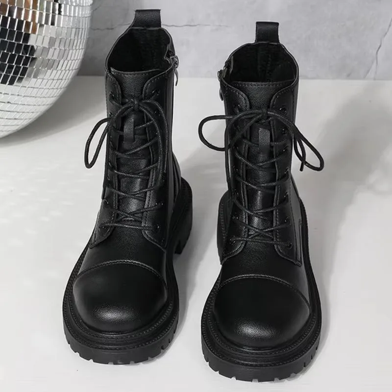 View 6 — Women’s steampunk ankle boots — treads