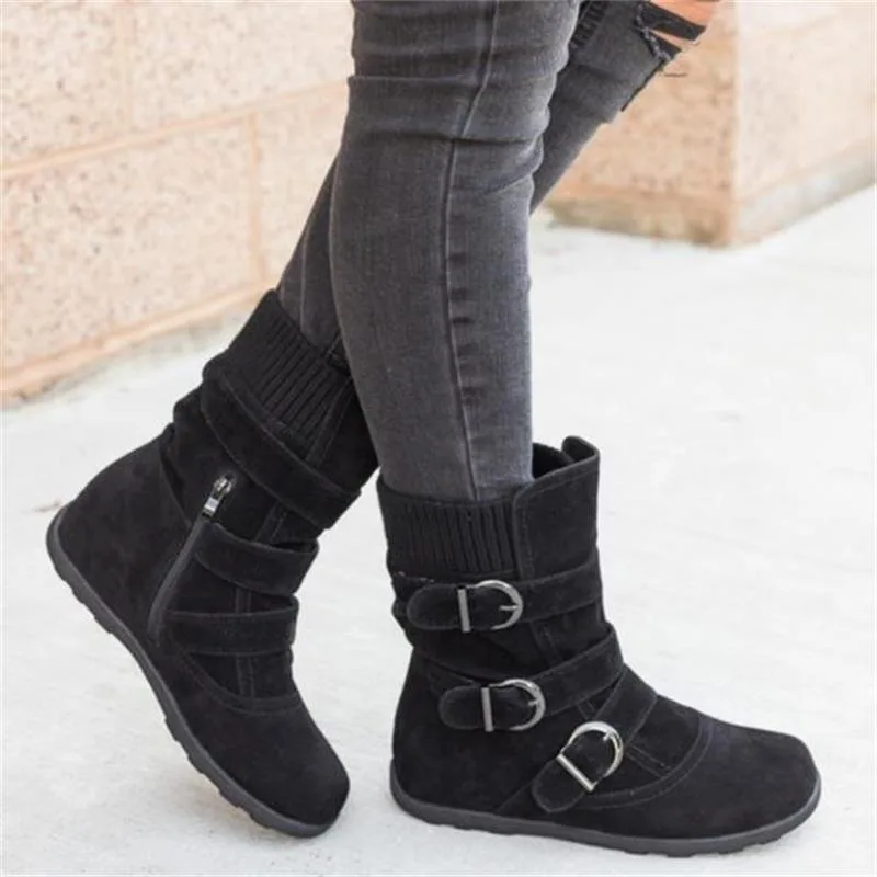 View 5 — Women’s steampunk ankle boots — warm