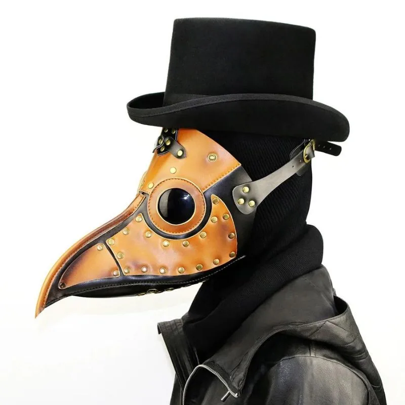 View 2 — Steampunk mask — raven plague