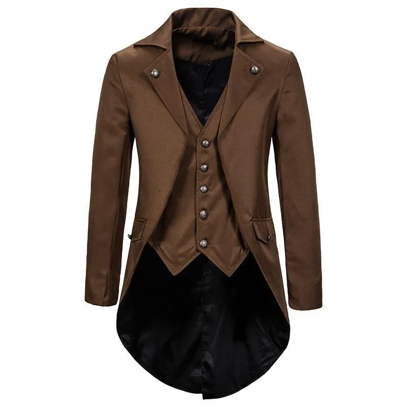 View 4 — Men’s steampunk frock coat — Jacket