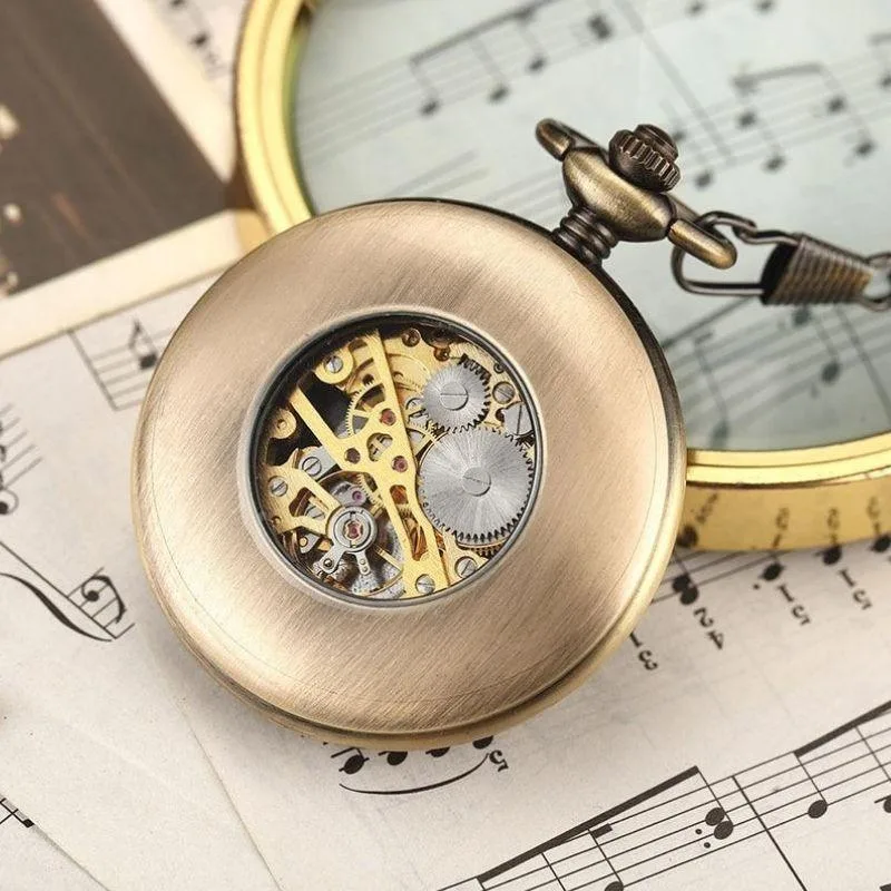 View 4 — Mechanical steampunk pocket watch — new