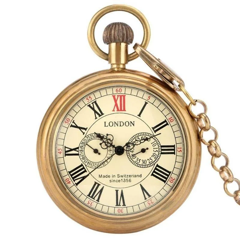 Antique-style steampunk pocket watch — Ref. 6602213130325