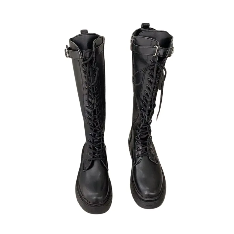 Women’s steampunk boots — PU