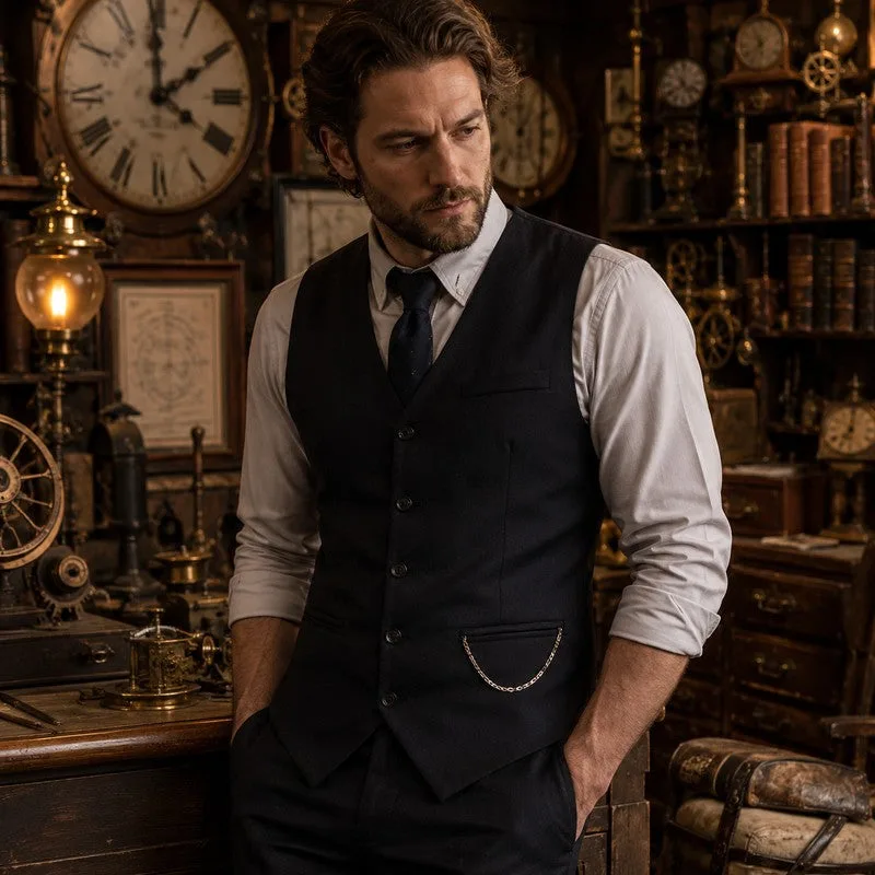 View 6 — Vintage-style steampunk waistcoat