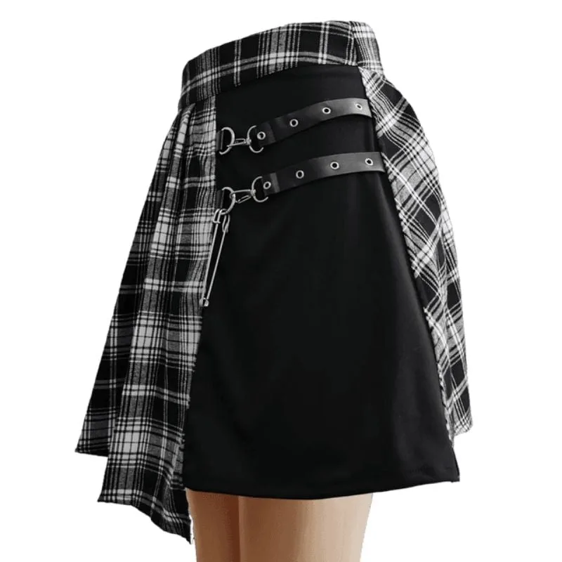 View 3 — Gothic steampunk skirt — checked