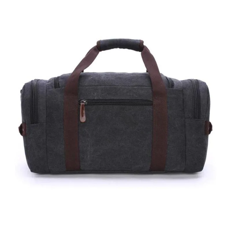 View 6 — Vintage-style steampunk bag — travel canvas