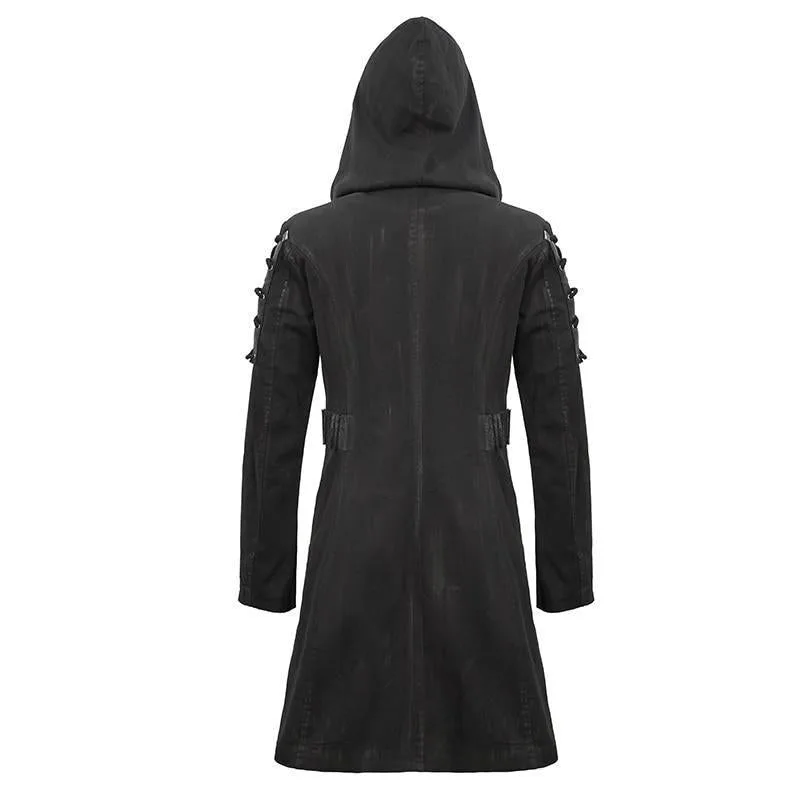 View 4 — Steampunk jacket — Trench Coat hood