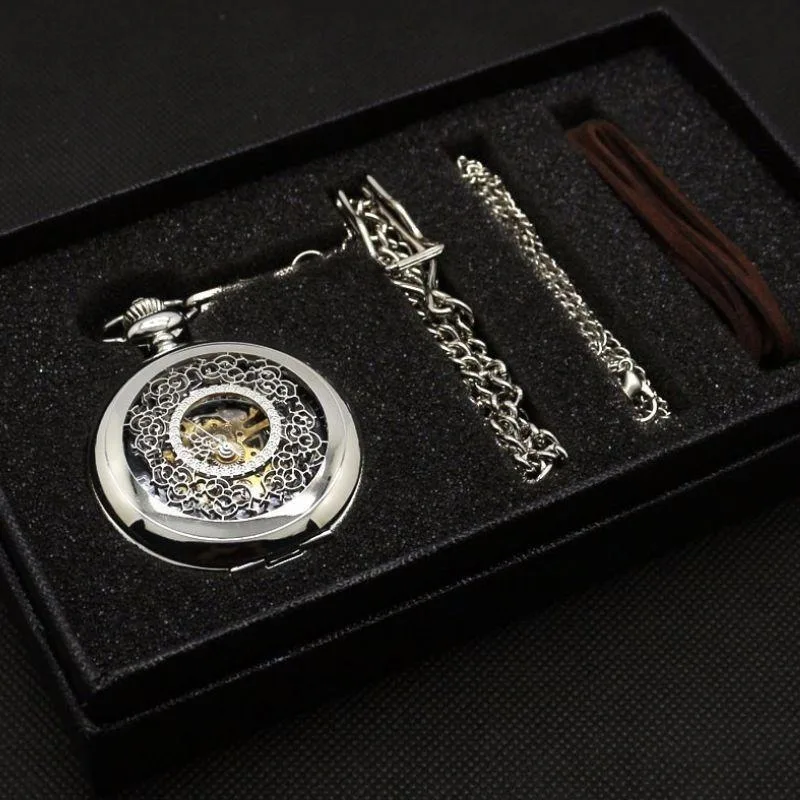 View 2 — Antique-style steampunk watch — pocket steel (box)